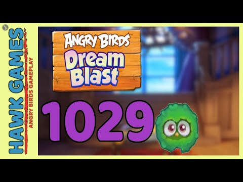 Angry Birds Dream Blast Level 1029 Hard - Walkthrough, No Boosters