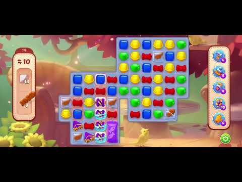 Homescapes level 14 after level 12950 - no booster gameplay