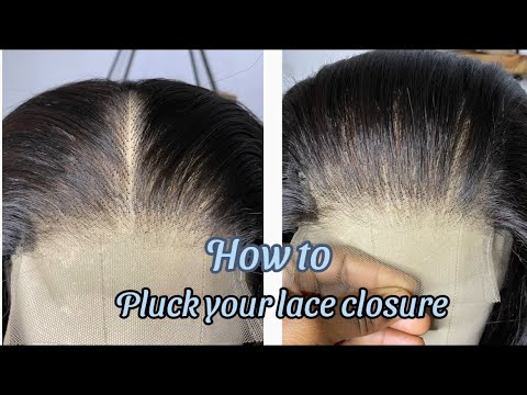 HOW TO: pluck your lace closure || beginner friendly ||