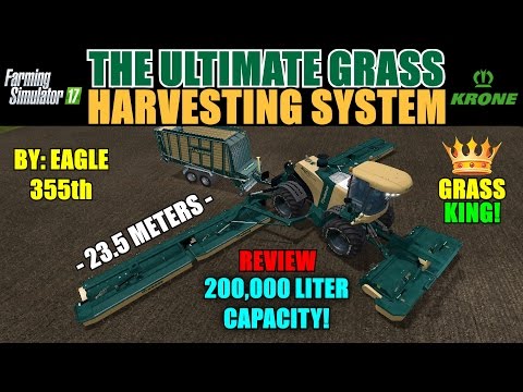 Farming Simulator 17 - Ultimate Grass Harvesting System "Mod Review"