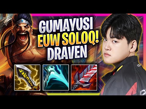 GUMAYUSI DESTROYING WITH DRAVEN! - T1 Gumayusi Plays Draven ADC vs Ezreal! | Bootcamp 2024