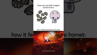 These are both Maggots let that sink in 😭 Hollow Knight Silksong