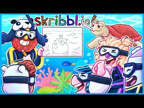 Scuba Diving in the GREAT BURIAL REEFER (Skribbl.io Funny Moments)
