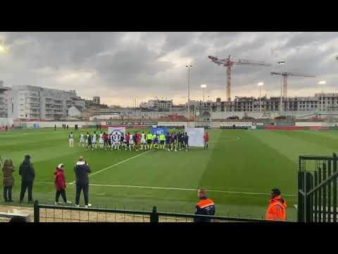 RED STAR FC - US CRÉTEIL entrée des joueur Stade Bauer 01/04/2022
