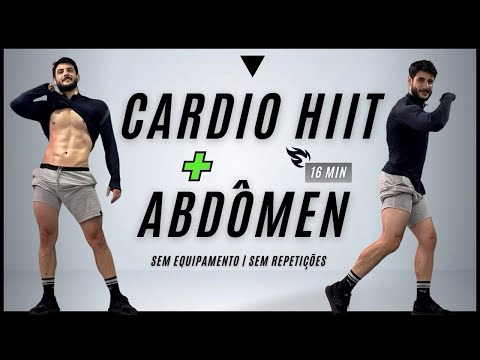 16 MIN CARDIO HIIT CHALLENGE + ABS workout - burn belly fat and slim waist