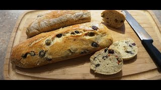 [食譜] 免揉麵包-法式橄欖麵包