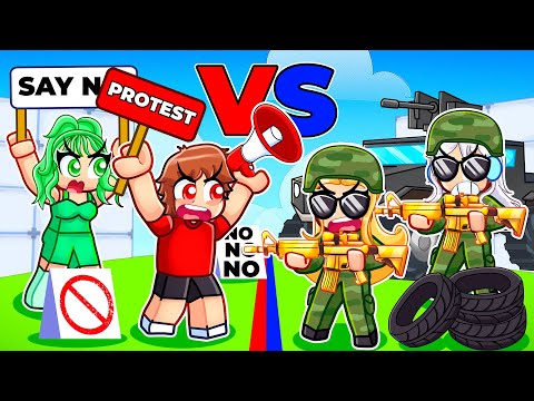 Military Vs Civilians In Roblox Rivals...