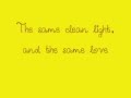 Clean Light - The Mowgli's (lyrics) 