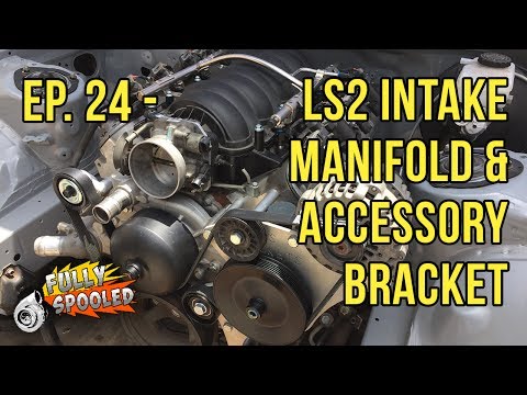 Lexus SC300 Drift Build. Ep.24 - Installing LS2 Intake Manifold and Accessories Bracket on Truck LS