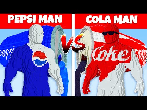 Little Noob - PEPSI MAN vs COLA MAN 2 – Minecraft ANIMATIONS ! PRO GOD VS MUTANT COLA EPIC BATTLE