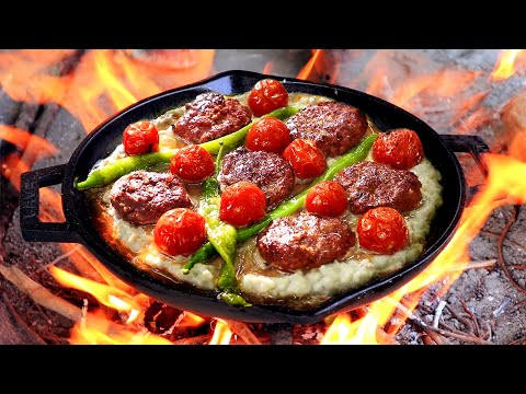 Most Delicious Roasted Eggplant Meatballs Recipe | Outdoor Cooking