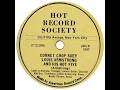 LOUIS ARMSTRONG & THE HOT 5 / CORONET CHOP SUEY / PRESTO 6N RECORD LATHE / 78 RPM