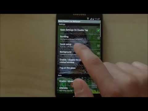 Rainy Flowers Live Wallpaper Video