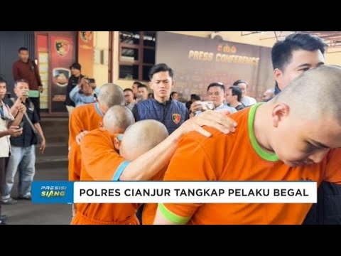 POLRES CIANJUR TANGKAP TRIO BEGAL MENGAKU POLISI