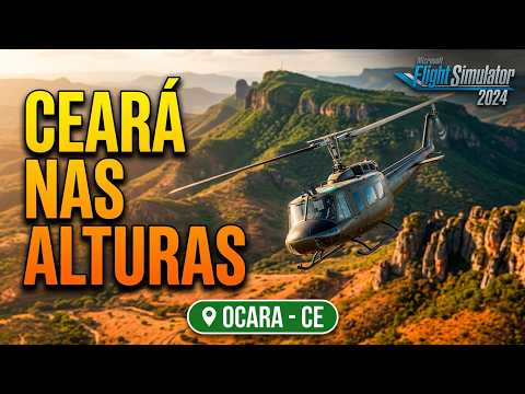 MSFS 2024 Voo no Ceará de Plácido Martins a Ocara no Bell UH-1