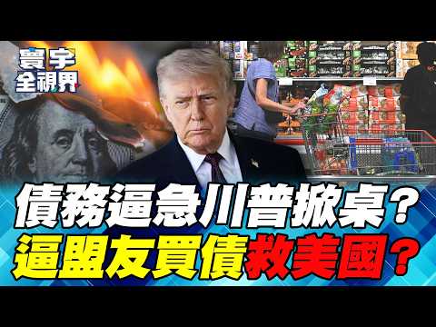 美國救債全球踩雷？關稅再打恐反噬、通膨稀釋恐掀拋售！川普若把債務代價往外推 下一場風暴從哪爆？【#寰宇全視界】20261010-P4 謝忠岳 介文汲 方恩格 王安亞