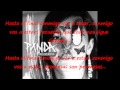 Hasta el final - Panda - Letra 