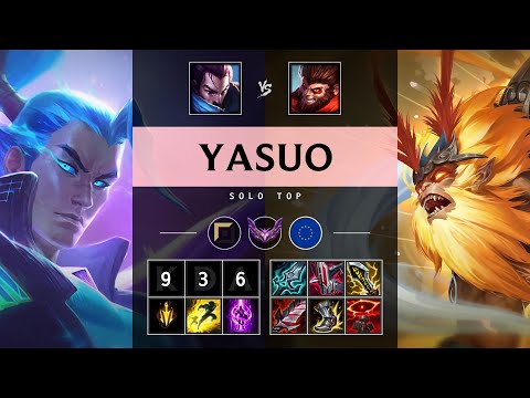 Yasuo Top vs Wukong: Unstoppable - EUW Master Patch 14.24