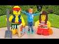 Huge Amusement Park For Children Vlad And Nikita Have Fun
