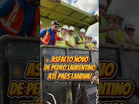 Obras de asfaltamento da estrada que liga Pedro Laurentino a Paes Landim