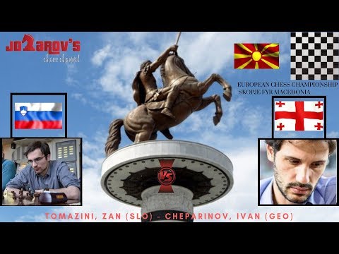 The dancing knights - European chess championship round 1 - Zan Tomazini - Ivan Cheparinov