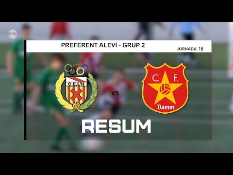 CE L'HOSPITALET "A"  vs CF DAMM "A"  RESUM ALEVÍ PREFERENT FCF