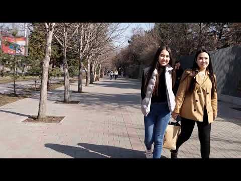 Almaty March 14th Timiryazev street walk Timelapse