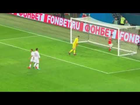 Fedor Smolov Goal Russia 1   2 Spain 14 11 2017