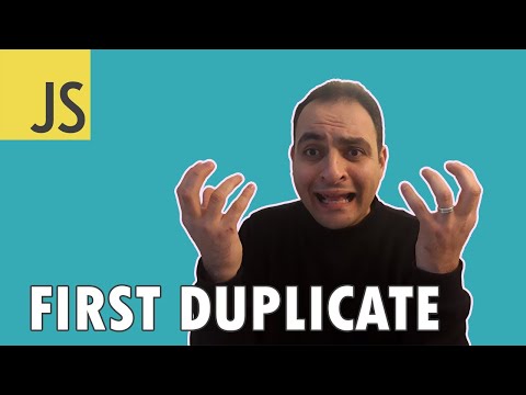 Arabic Javascript Coding Interview Questions First Duplicate Codehood