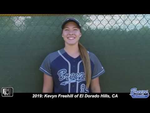 2019 Kevyn Freehill Pitcher and First Base Softball Skills Video - CA Breeze - Warren