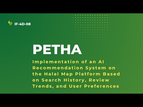 Implementasi AI Recommendation System pada Platform Peta Halal Berdasarkan Riwayat Pencarian, Tren Ulasan, dan Preferensi Pengguna