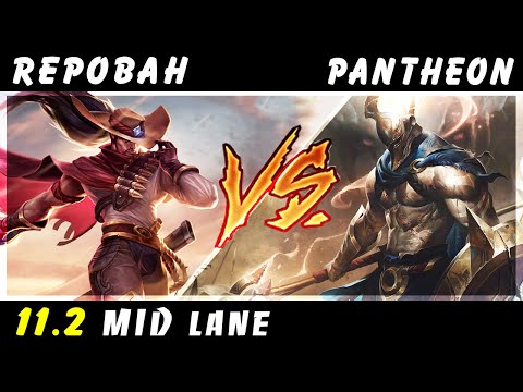 Repobah - Yasuo vs Pantheon MID Patch 11.2 - Yasuo Gameplay