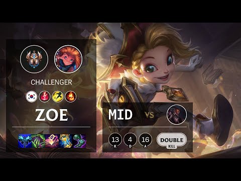 Zoe Mid vs Lucian - KR Challenger Patch 11.12
