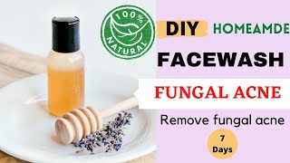 fungal acne face wash | homemade face wash for fungal acne