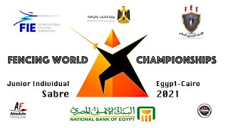 3 aprile 2021 Fencing World Championships Egypt Cairo - Junior Individual Sabre