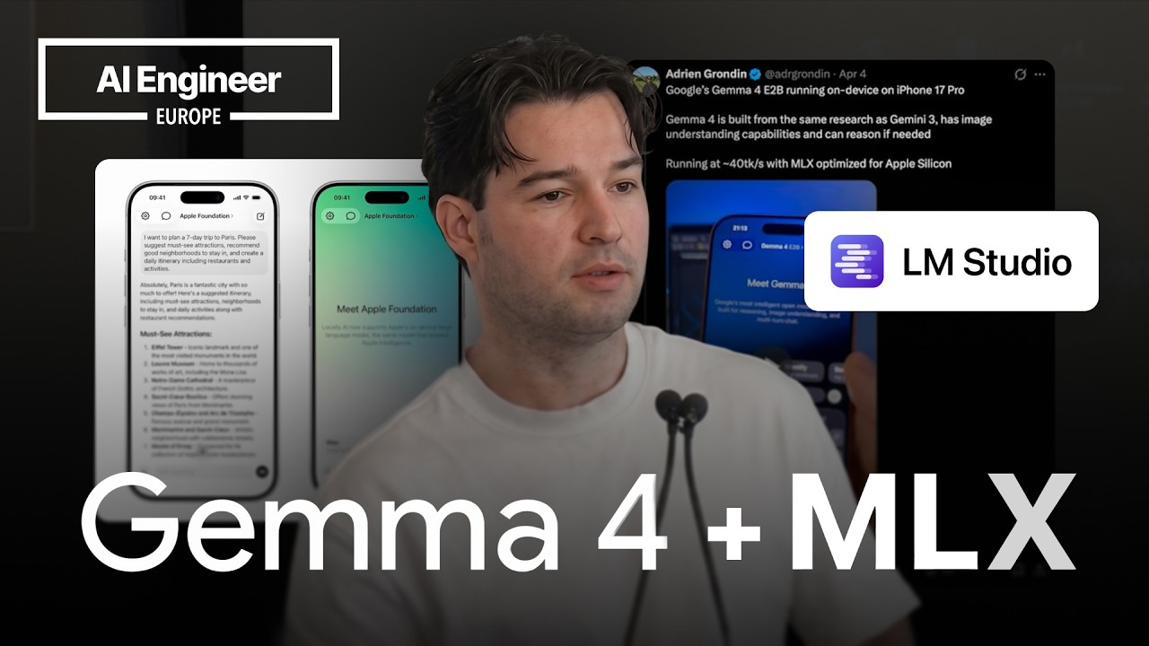 Gemma 4 Runs on iPhone Using MLX - AI Engineer