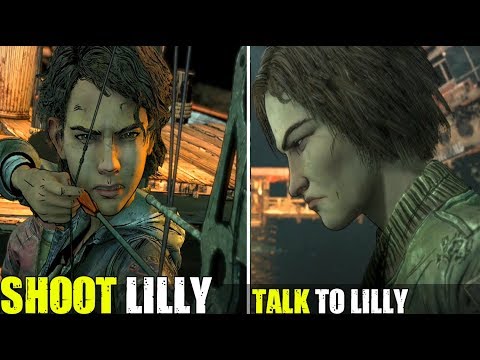 Clementine Shoots Lilly VS Talk To Lilly (All Choices) - TWD Final Season Episode 4