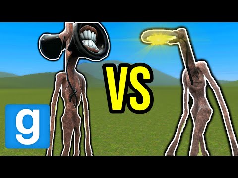 SIREN HEAD VS HEAD LIGHT!! (Garry's Mod Nextbot)