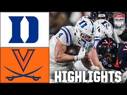 ACC Championship: Duke Blue Devils vs. Virginia Cavaliers | Full Game Highlights | ESPN CFB
