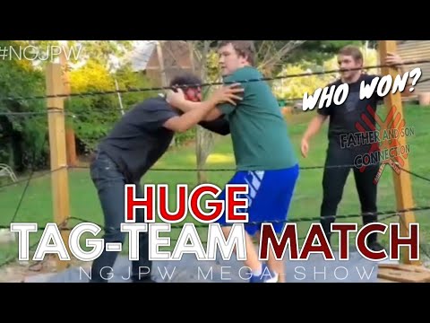 HUGE Tag-Team MATCH! NGJPW MEGA-SHOW, (Backyard Wrestling) Feb. 16, 2022