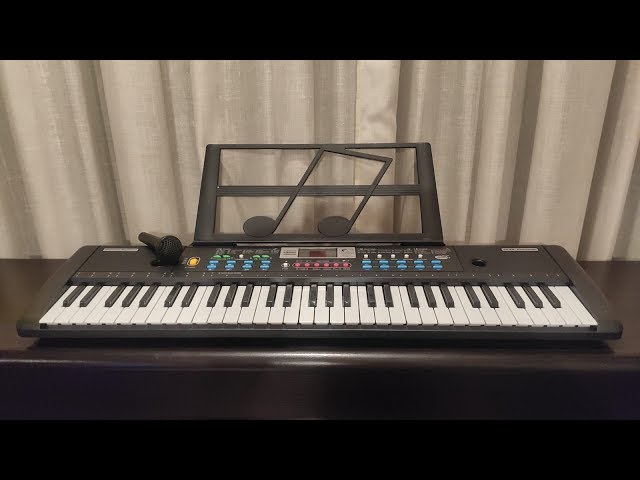 Vídeo relacionado con Teclado 61 Teclas para Niños y Principiantes, Piano Electrónico con 255 Sonidos y Ritmos, Pantalla LED, Función Doble Teclado, Teclado de Aprendizaje, Regalo Musical