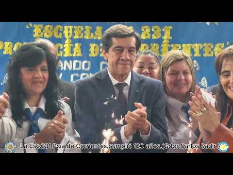  Carlos Sadir Gob. de Jujuy en el Aniversario de la Escuela Primaria N° 231 de Calilegua 
