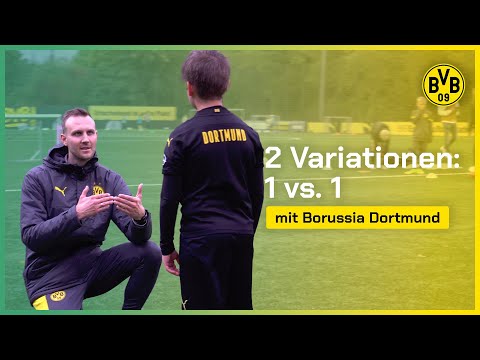 Two variations: 1 vs. 1 | Soccer Training | BVB Evonik Football Academy