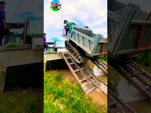 Xe Chở Đất Xuống Chẹt #agrimotor #máycàymiềntâytv #tractor #mientay