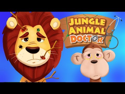 Fun Animal Care Games - Jungle Animals Pet Vet Makeover Teeth & Eye Care Kids Games