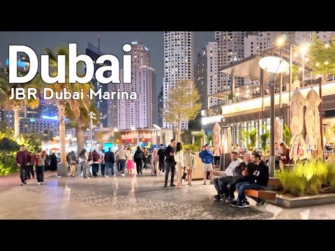 Dubai 4K🇦🇪 Amazing JBR, Dubai Marina Walking Tour 
