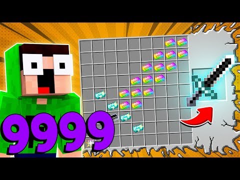 99999 DE DANO! FIZ A ESPADA DE DANO INFINITO - MINECRAFT INFINITO #57