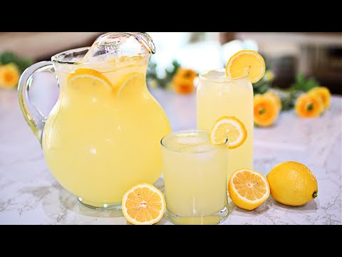 Fresh Homemade Lemonade Recipe - How to Make Lemonade