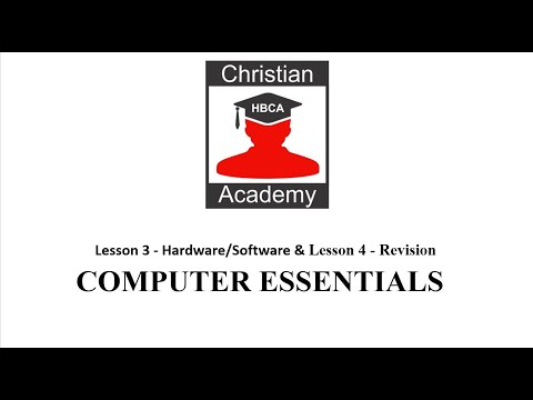 LESSON 3 HARDWARE and SOFTWARE LESSON 4 REVISION