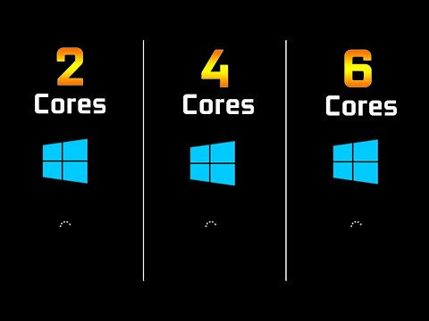 2 Cores vs. 4 Cores vs. 6 Cores Windows Boot Loading Times Comparison